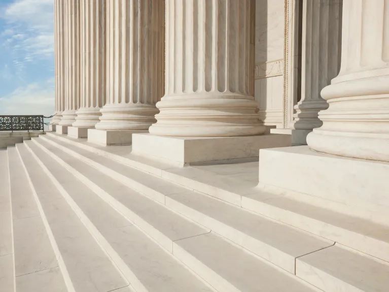 columns of court building