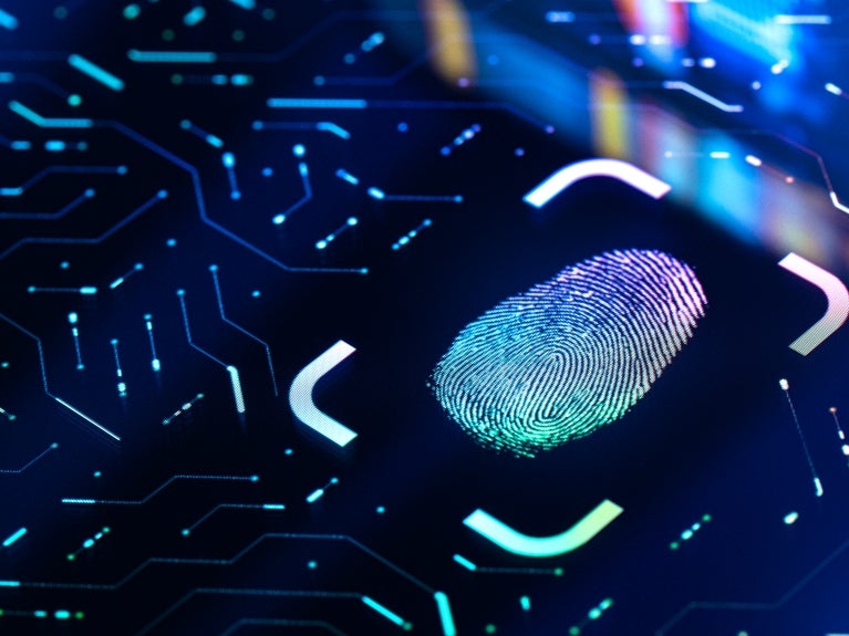 Privacy and Security related image, digital thumbprint