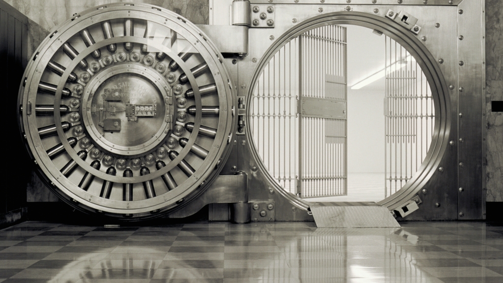 Intellectual Property related image of bank vault