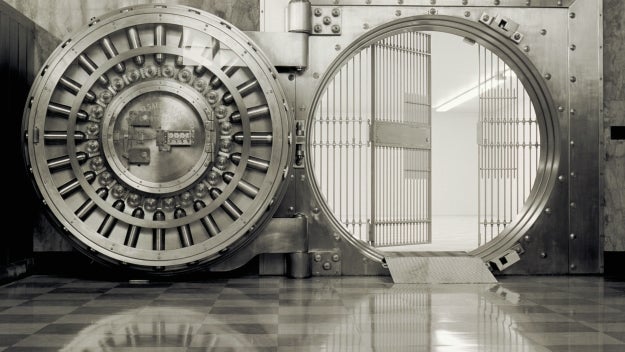 Intellectual Property related image of bank vault