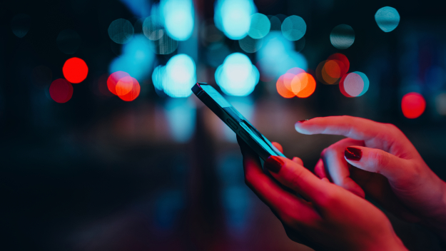 Person using smartphone